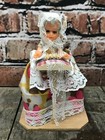 Vintage Weaving Loom Granny Doll Little Lace Shop Brugge Europe Belgium