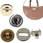 Twist Turn Clasp Lock 35mm For Bags Purses Handbags - Gold Silver Gunmetal Diy
