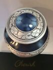 Blue Urn For Human Ashes Adult Memorial Funeral Cremation Lg Urns   11 w X 7 h 