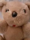 Vintage Daekor Teddy Bear Chime Rattle 8  Plush Stuffed Animal Cream Brown