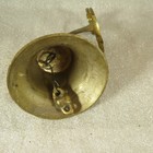 Vintage Solid Brass Nautical Ship Bell Anchor Wall Mount 5  Tall Maritime Decor