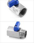 Mini Ball Valve 3 4    Npt Female X Male 304 Stainless Steel Shut-off  2 Pack 