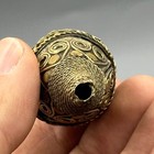 Ancient Roman Large Brass Bead With Unique Design