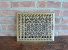 Vintage Cast Iron Register Wall Grate  10x13  Architectural Salvage
