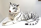 Melissa   Doug Jumbo Plush White Bengal Siberian Tiger Huge Life-like Stuffed