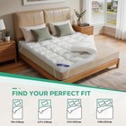 3 5 Inch Extra Thick Mattress Topper Pad Quilted  Down Alternative Bounce Back