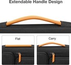 Laptop Sleeve Compatible With Macbook Air pro 13-14  W  4 Zipper Pockets  Handle