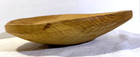 Hand Turned Carved Ash Wood Shallow Bowl Natural Finish Thick Prominent Grain 11