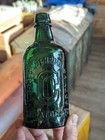 Pint Green Diamond Base Congress Empire Spring Mineral Water Bottle Saratoga Ny