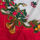 Vintage Christmas Cloth Napkins Set Of 4     Made In Usa Rn15187     Bells Holly