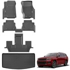 Floor Mats   Cargo Liner Compatible 2021-2026 Jeep Grand Cherokee L 7-passenger