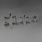 Cake Tool Snow Flake Shape 3pcs lot Cookie Cutter Stainless Steel Snow Mold Form