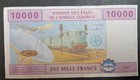 2002 Central African States 10000 Francs P110tc T republic Of Congo   918767   