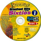 The Sixties Hits Karaoke Chartbuster 5014 Cd g New 3 Disc In White Sleeves