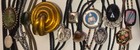 Vintage Lot Of 14 Metal Bolo Ties  Nice Designs  Stones  Bull  Arrowhead  One