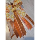 Citrus Homecoming Mum     Orange   White Sparkle School Mum