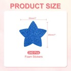 1 x1  Star Foam Stickers  240pcs Eva Glitters Foam Shape Sticker  Blue
