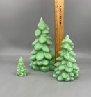 Christmas Holiday  Set Tree Jadeite Jadite Jade Green Glass By Mosser