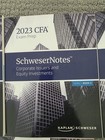 2023 Cfa Exam Prep Kaplan Schweser Book Set     Like New Books Flashcards