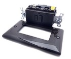 Hubbell Gfbf20la Brown Faceless Gfci Receptacle With Led Indicator 20a 125v 