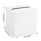 White Card Box With Slot 9 1 Inch Wedding Gift Holder For Party Graduation