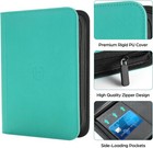 Card Binder 4 Pocket With Zipper  288 Pockets Trading Card Holder Book  Premium