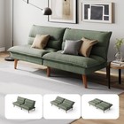 3-in-1 Adjustable Futon Sofa Bed Corduroy Fabric Easy Assembly Comfort New