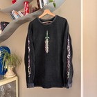 Vintage Y2k Sword Cool Long Sleeve Shirt Size Xl
