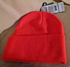 Mack Truck Hat Knit Skull Cap New Nwt Blaze Orange Patch Lic Prod Acrylic Dog 