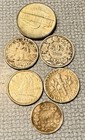 Silver Coin Lot   6 Coins Total  Us France Canada
