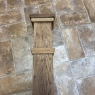 Oak Box Newel Post  New  Stained  Base 5 5 8 Inches Height 43 7 8 Inches 