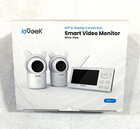 Iegeek Baby Monitor W 2 Cameras split Screen W audio night Vision  W  Phone App