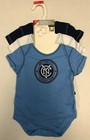 Nycfc New York City Football Club Mls Boy s 3 Piece Bodysuit Creeper Set