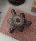 Vintage Brass Claw Foot Table Lamp Light Base