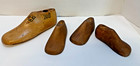 Set Of 4 Vintage Wooden Childrens Shoe Lasts Forms Cobbler Molds Primitive