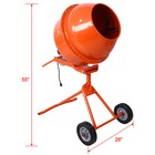 370w Portable Electric Concrete Mixer Cement Mixing Barrow Machine  4 6 Cu ft  