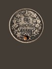 1872-h Canada 25 Cents Silver Coin - Vf  very Fine  Condition