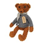 New Primitive Teddy Bear 18  Brown Rustic Sherpa Douglas Vintage Style Aged Look