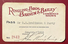 6 John Ringling Autographed 1924 Season Pass  passes Made Out To Ringling Family