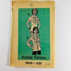 Vintage 1950s Mail Order Pattern Blouse Shirt Top Sz 16 Uncut Factory Fold 9070