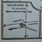 1917 Original Antique Hammond Atlas Map Of South America  Reverse Central Amer 