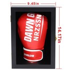 Boxing Glove Display Case Wall Mount Lockable Full Size Pro Uv Protected Clea   