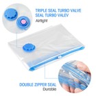 5 Jumbo Vacuum Storage Bags Space Saver Seal Compression Bags Clothes Organizer