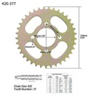 Atv Rear Sprocket 420 37t For 50-110-125cc Tao Roketa Coolster Kazuma Sunl 4 Whe