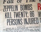 German Zeppelins Airships Raid On London England World War I 1916 Wwi Newspaper 
