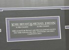 Kobe Bryant Vs Michael Jordan Picture Framed Brand New 18x25 5