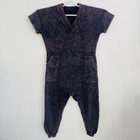 Zenana Acid Wash V-neck Short Sleeve Harem Jumpsuit Romper Style Tp5029 Med lg