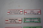 Juke Box Title Strips Used Lot Of 6 Strips Various Titles And Artists
