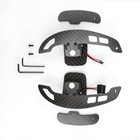 For Chevrolet Corvette Carbon Fiber Steering Wheel Magnetic Paddle Shifters C6