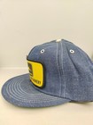 Vintage Usa Made Denim John Deere Machinery Patch Trucker Hat Snapback Cap Nos